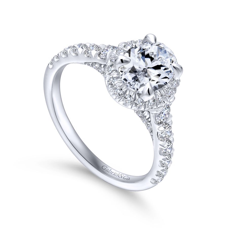 Hazel Oval Engagement Ring Setting