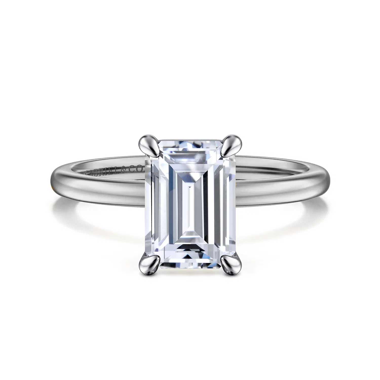 Evelina Classic Solitaire 4-Prong Engagement Ring Setting
