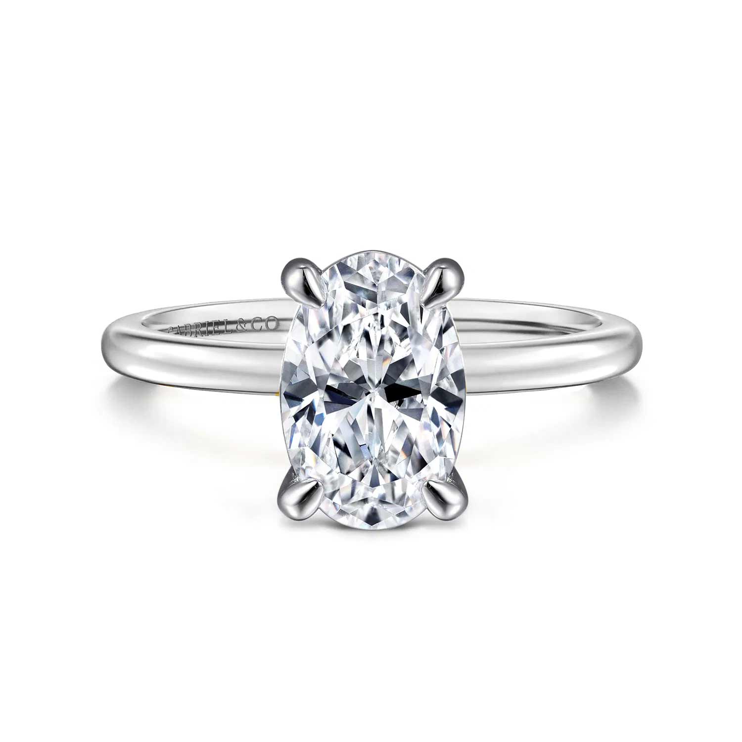 Evelina Classic Solitaire 4-Prong Engagement Ring Setting