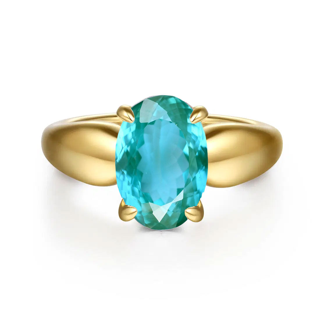 Raven Oval Engagement Ring Setting with Hidden Halo