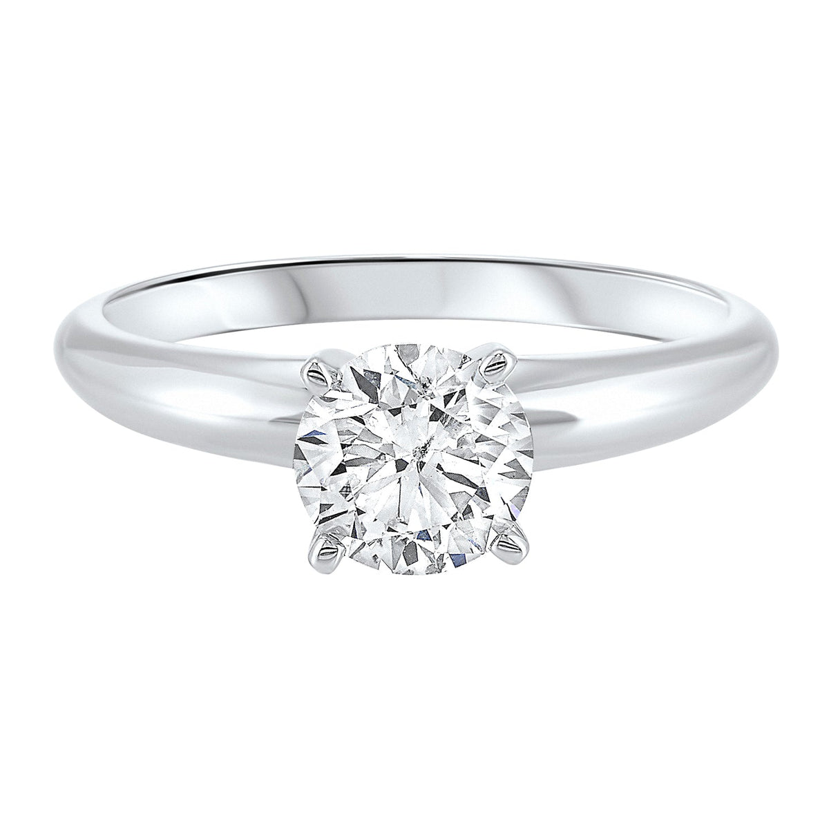 Solitaire Engagement Ring with Round Lab Created Diamond- 1.50 ct.