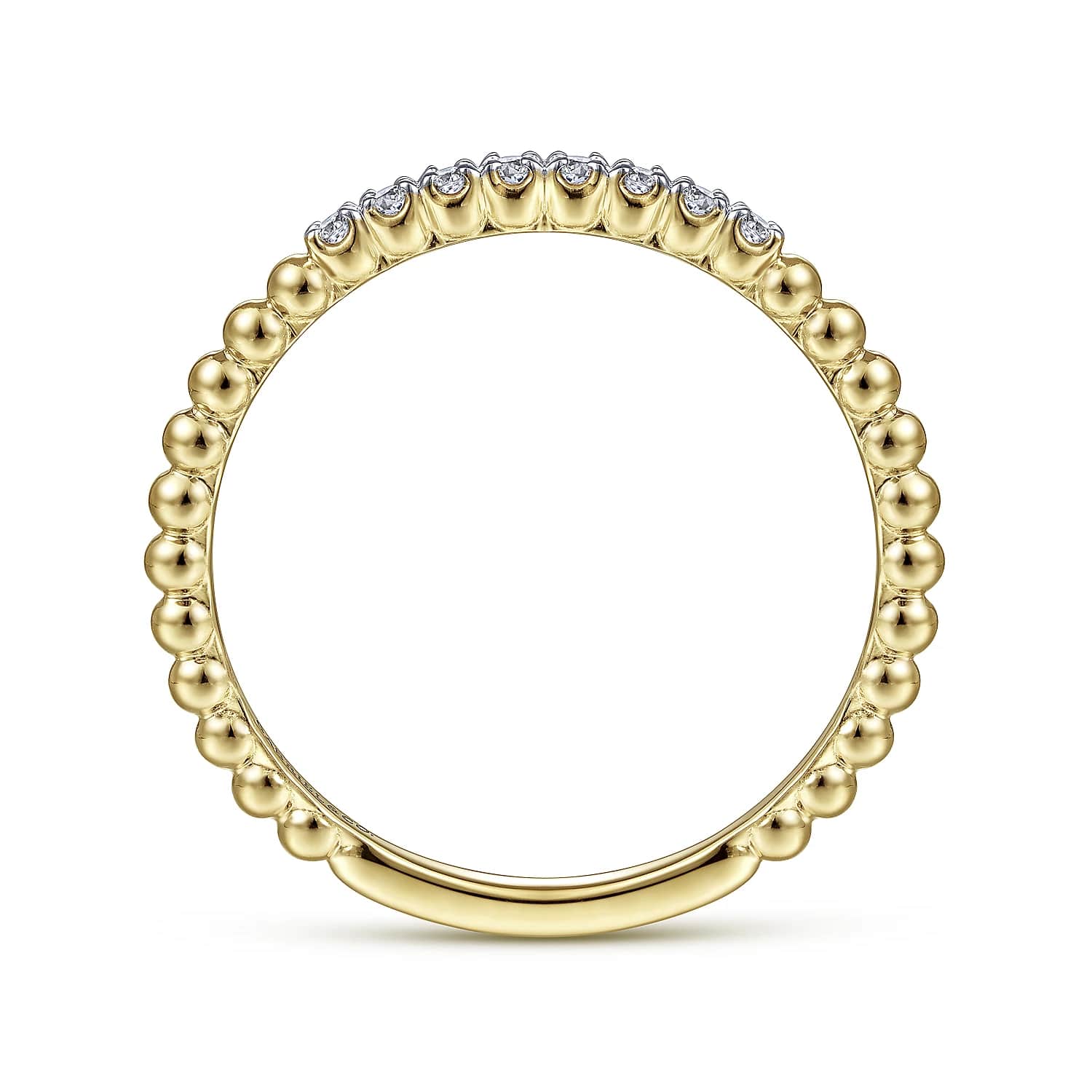 Bujukan Bead and Diamond Stackable Ring