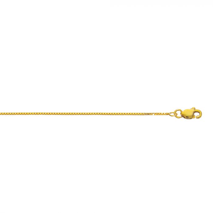 14k Yellow Gold Box Chain, 18&quot;