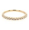 Classic Pave Diamond Band in Yellow Gold- 0.30 ctw.