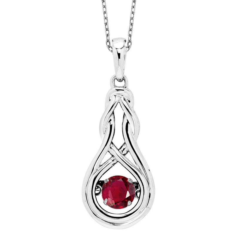 Jesus Fish Lab Created Ruby Necklace | LUO