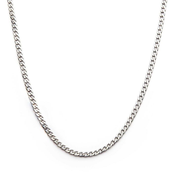 24&quot; stainless steel classic curb chain necklace- 6mm
