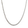 24&quot; stainless steel classic curb chain necklace- 6mm