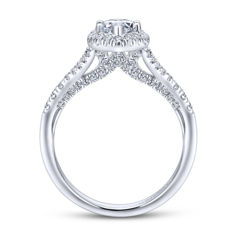 Verbena Marquise Diamond Engagement Ring Setting. 0.63ctw.