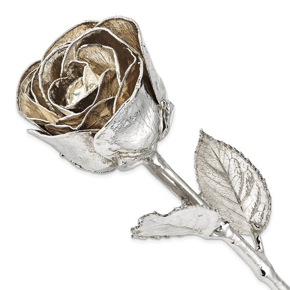 Silver Dipped Rose - JusticeJewelers