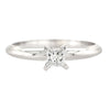 Princess Cut Diamond Solitaire Engagement Ring in 4-Prong Design
