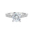 Round Brilliant Cut Hidden Halo Lab-Created Diamond Pave Engagement Ring in White Gold, 2.38 cttw