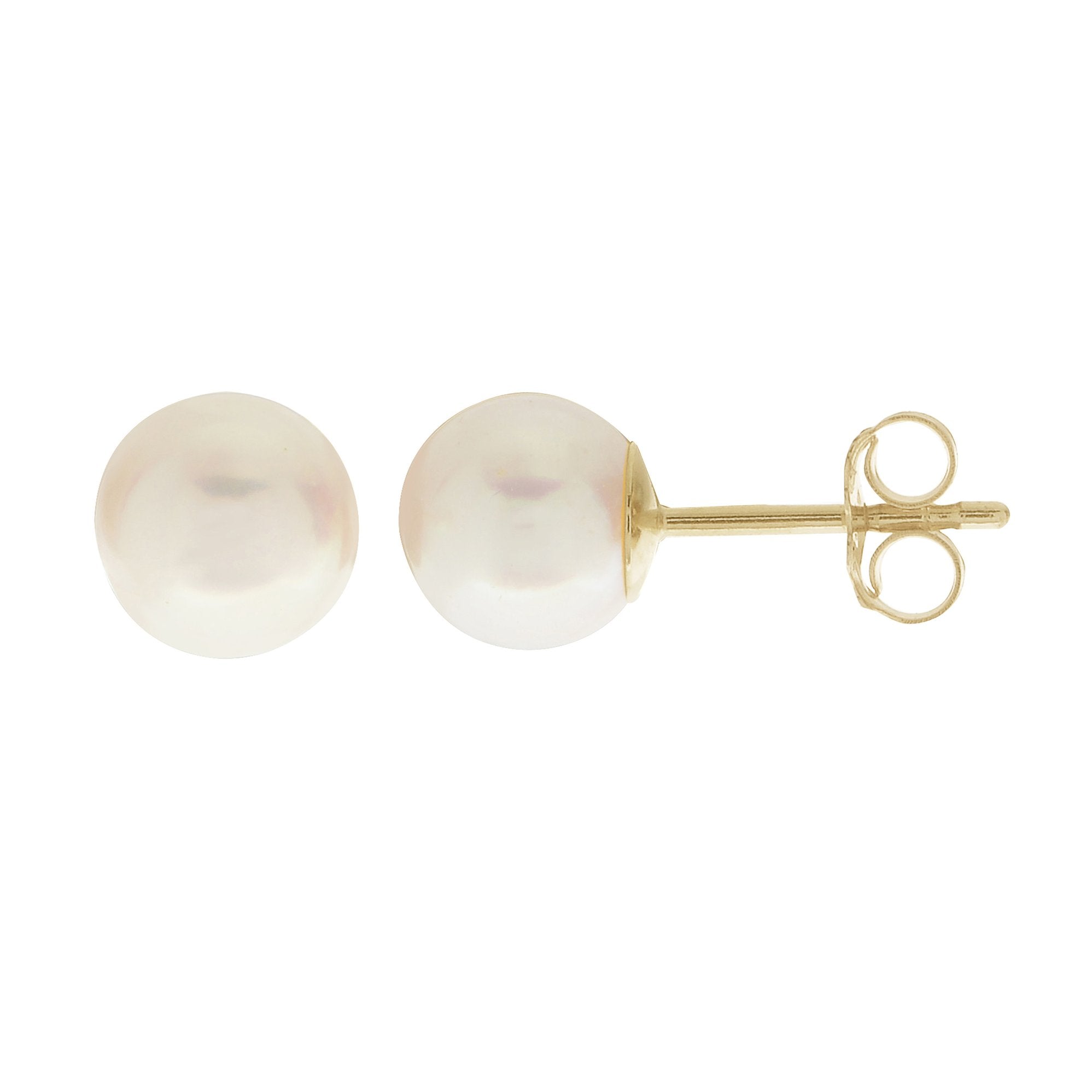 Akoya Pearl & Diamond Stud Earrings | Mikimoto | Fink's