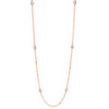 Rose Gold Diamond By The Yard Necklace- 0.50 ctw.