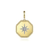 Diamond Bujukan Starburst Hexagon Medallion Pendant