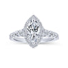 Hazel Marquise Diamond Halo Engagement Ring Setting