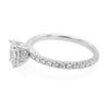 Classic Diamond Engagement Ring Setting with Diamond Pave Band, 0.46 cttw