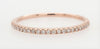 Classic Pave Diamond Band in Pink Gold- 0.11 ctw.