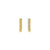 Pave Diamond Huggie Hoops in Yellow Gold