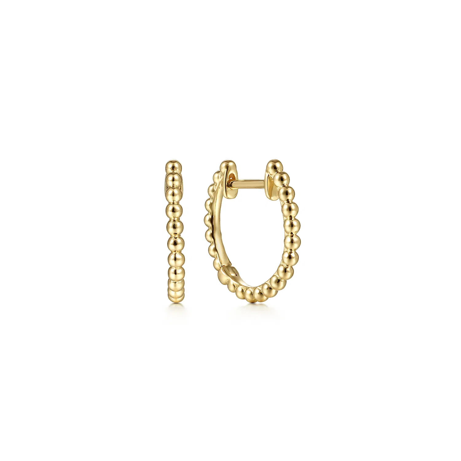 Bujukan Beaded Huggie Hoop Earrings, 12.4mm