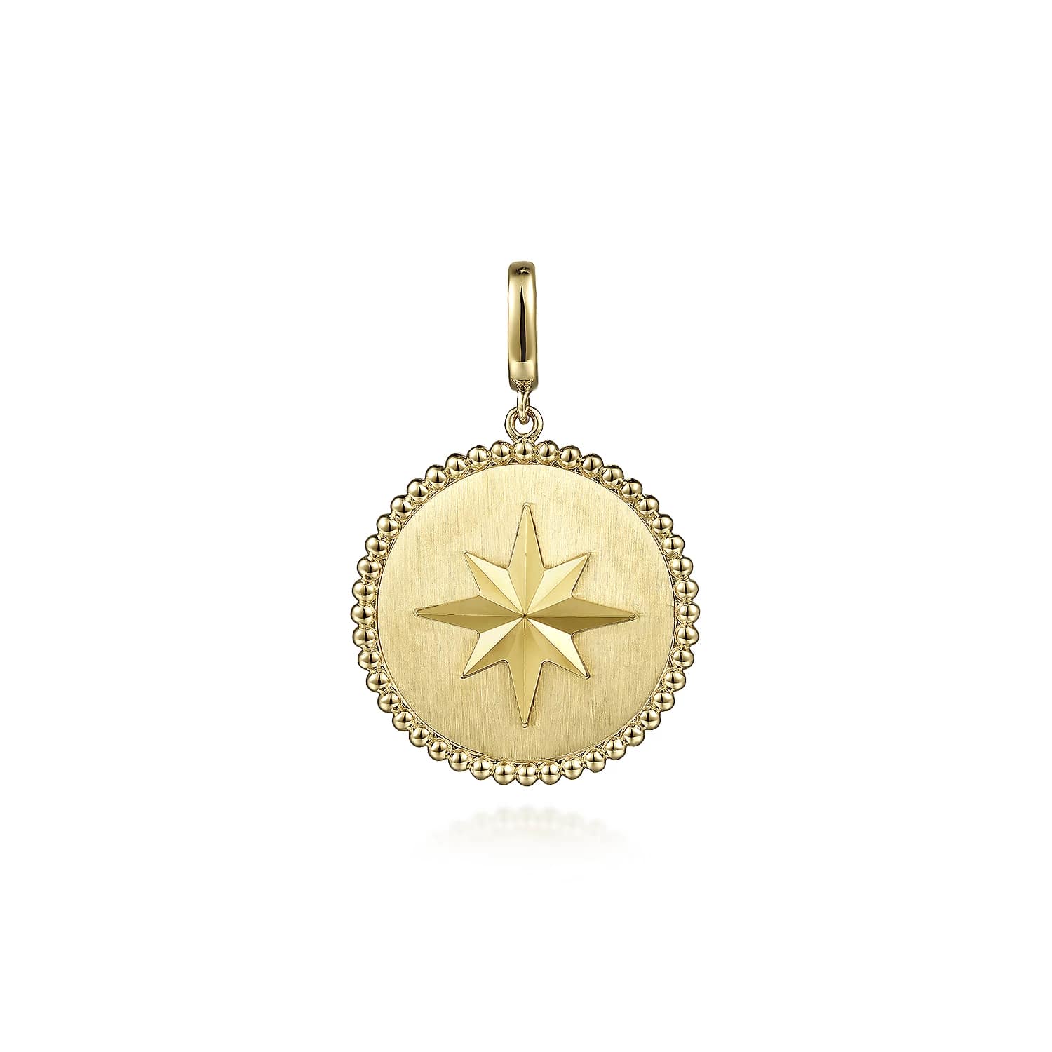 14k on sale medallion pendant