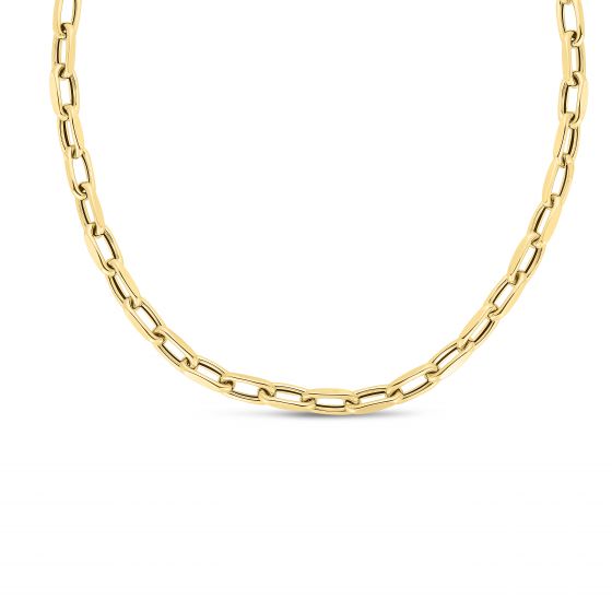 14kt Yellow Gold Paperclip Layering Necklace | Meira T | Freedman -  Freedman Jewelers