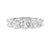 Round Lab-Created Diamond Five Stone Engagement Ring Band in White Gold, 2.0 cttw