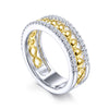 Bujukan Diamond Ring in White and Yellow Gold