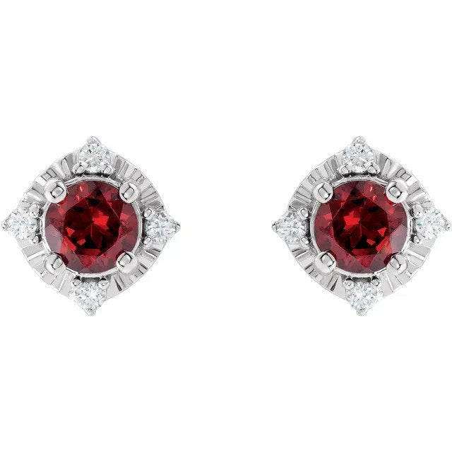 Amazon.com: Gem Stone King 925 Sterling Silver Red Garnet Dangle Earrings  For Women (3.60 Cttw, Gemstone Birthstone, Oval 9X7MM): Clothing, Shoes &  Jewelry