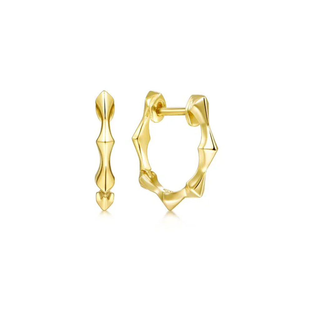 Spiked Huggie Hoop Earrings