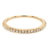 Classic Pave Diamond Band in Yellow Gold- 0.23 ctw.