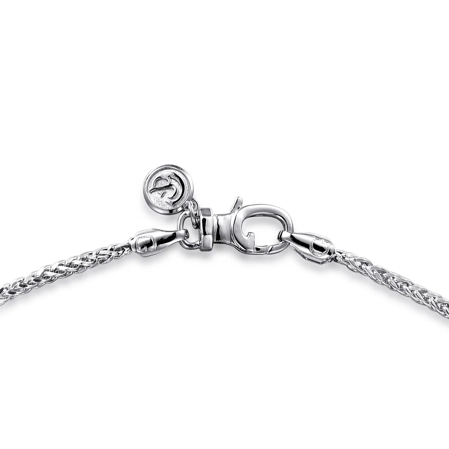Sterling Silver Men's Solid Wheat Chain Necklace, 22"