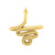 Serpentine Snake Ring in 14k Yellow Gold