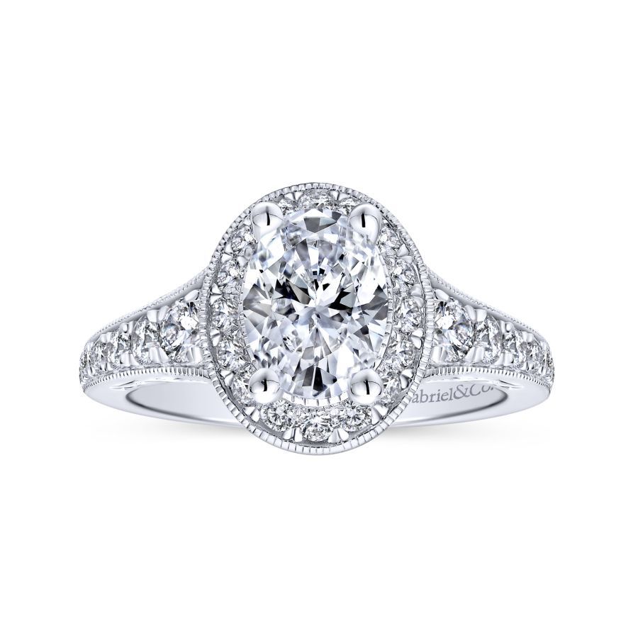 Cortlandt Oval Engagement Ring Setting