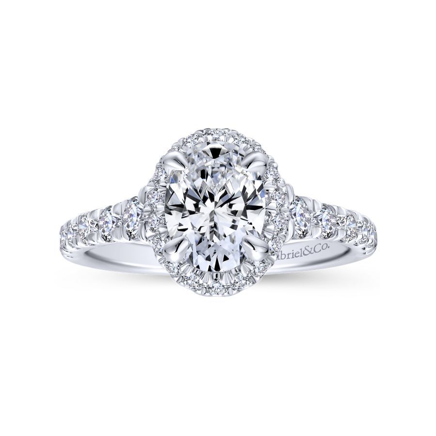 Hazel Oval Engagement Ring Setting