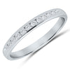 White Gold Diamond Anniversary Band with 11 Channel Set Diamonds, 0.25 cttw