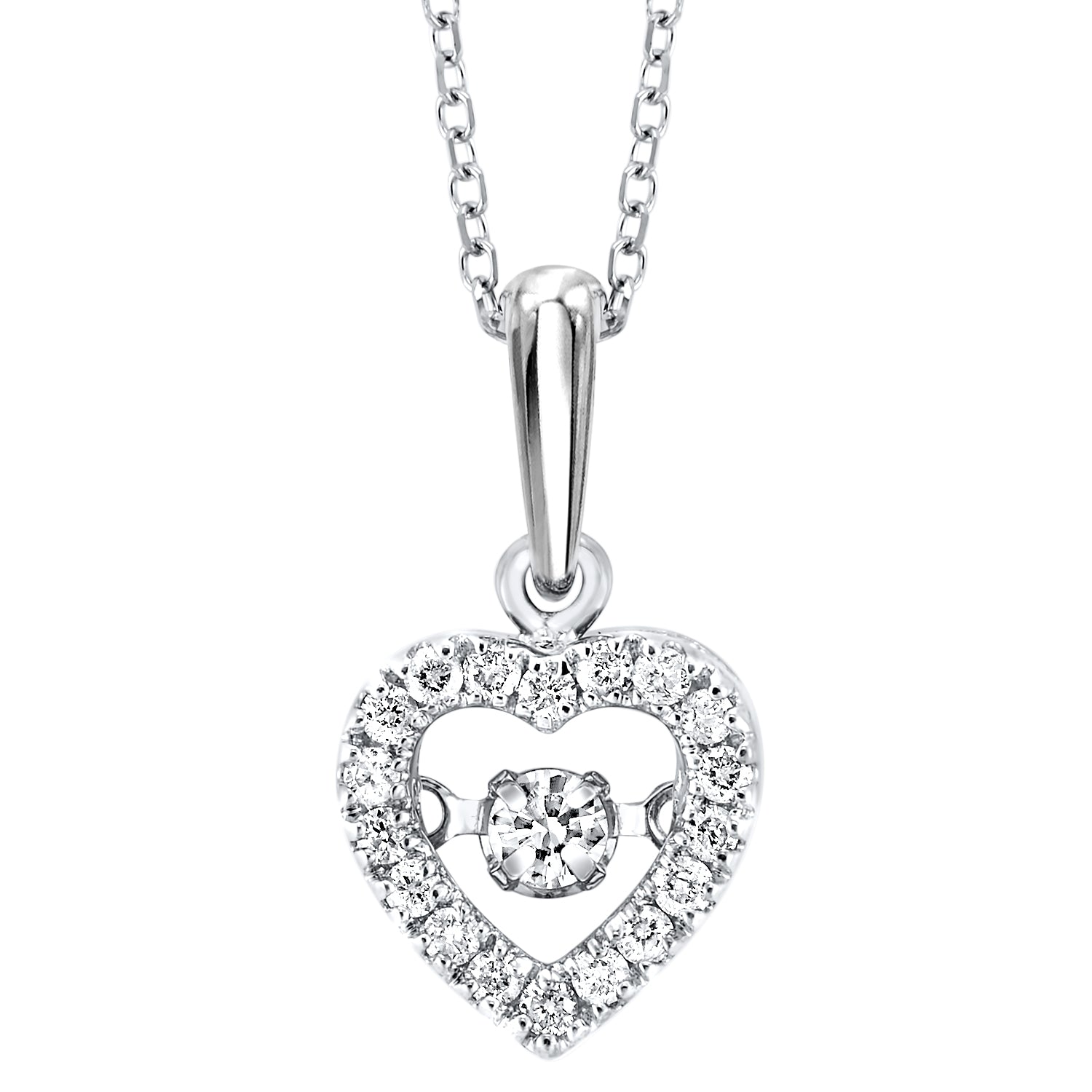 Diamonds in rhythm heart outlet necklace