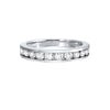 Channel Set Diamond Band in White Gold- 0.33 ctw.