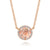 Morganite and Diamond Pendant