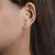 Diamond Huggie Earrings in White Gold, 0.50 cttw