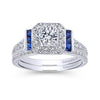 Sylvia Engagement Ring Setting with Sapphires