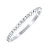 White Gold Stackable Round Diamond Band, 0.16 cttw