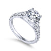 Taylor Engagement Ring Setting in White Gold