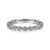 Stackable Diamond Milgrain Marquise Station Ring in White Gold, 0.25 cttw