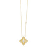 Quatrefoil Design Diamond Necklace in Yellow Gold