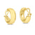 C-Hoop Round Earrings in 14k Yellow Gold