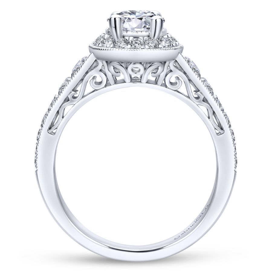 Cortlandt Oval Engagement Ring Setting