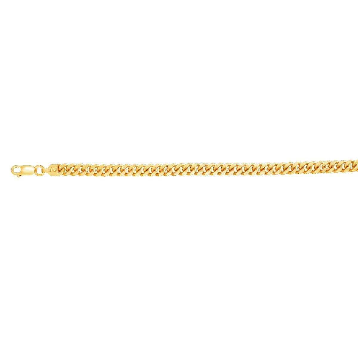 14k Gold Plated Sterling Silver Miami Cuban Chain, 20"