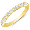 Classic Prong Set Diamond Anniversary Band in Yellow Gold, 0.50cttw