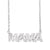 Diamond MAMA necklace in 14k white gold