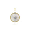 Diamond Mother of Pearl Medallion Pendant with Star Inset